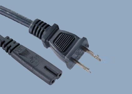 UL CUL CSA 15A 125V 2 Prong NEMA 1-15P TO IEC 320 C7 Plug American UL Power Cord Lead