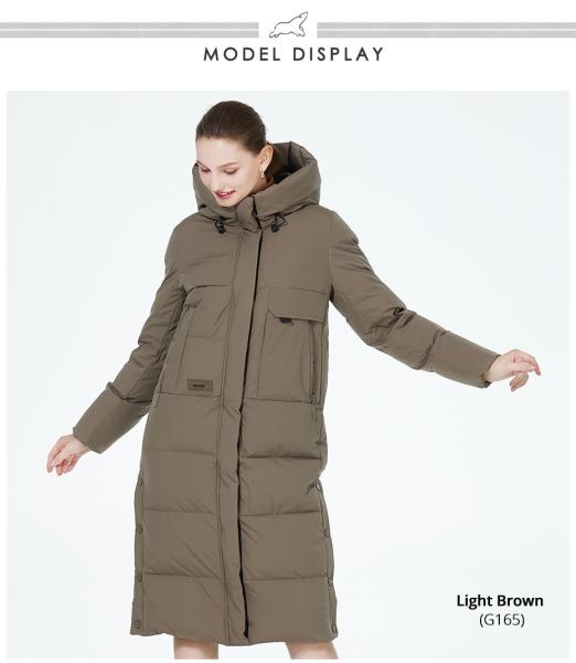 Buy cheap Size L/46 Long Woman Winter Coat Long Down Coat Womens 65cm Sleeve Length from wholesalers