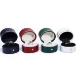 Customized Size White PU Leather Jewelry Box for Small Travel Portable and