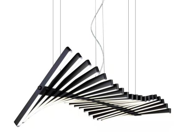Buy cheap Nordic Modern Light Luxury Hotel Lobby Bedroom Living Room Designer'S Black Big Chandelier from wholesalers