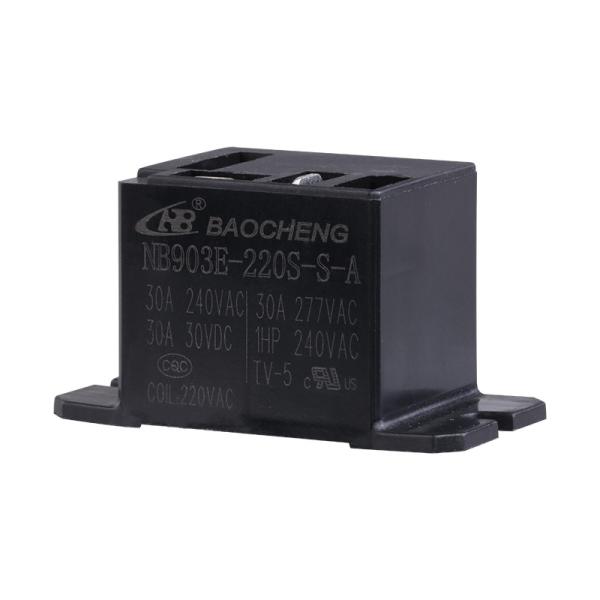 Buy cheap SPST Power Relay 30A 220V AC 2.5KV 4KV Dielectric Withstand Flange QT Connection from wholesalers