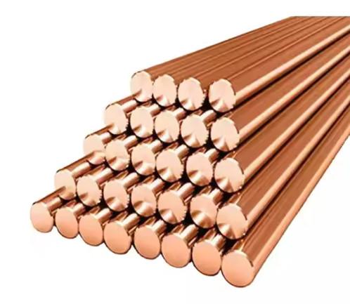 Buy cheap Pure 99.99% Copper Round Rod ASTM C11000 Solid Copper Earth Rod from wholesalers