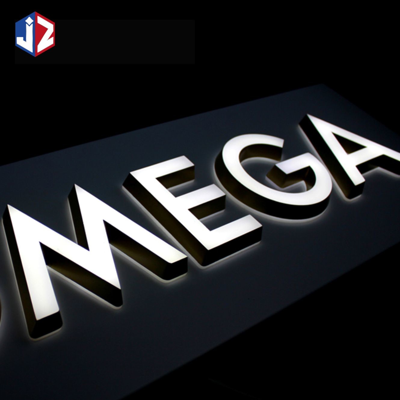 Illuminated 3D LED Acrylic Signage Super High Brightness Anti Rust