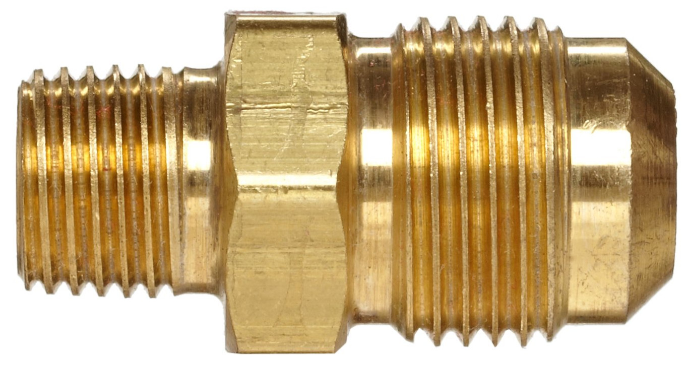 Half Union 3/8" Flare 1/4" Male Brass Tube Fitting