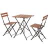 Buy cheap Custom Logo Villa Outdoor Folding Bistro Table and Chairs Set for Leisure on Balcony Patio from wholesalers