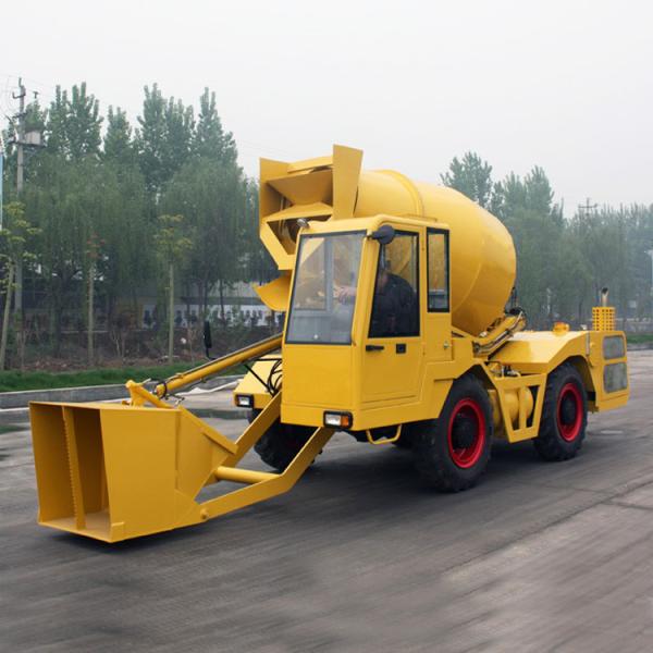 Buy cheap Double Cone Roll Concrete Construction Equipment , 1.2m3 Self - Feeding Concrete Mixers 55kw 4500kg from wholesalers