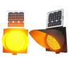 Buy cheap Yellow Flashing Solar Traffic Warning Light Anti High Temperature 300mm For Road Safety from wholesalers