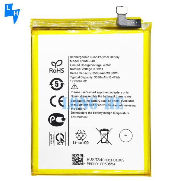 Original BVSM-340 Li-ion Polymer Battery 3530mAh 3.80V for Vsmart Star 4 Mobile
