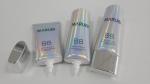 Metallic Flat Oval Holographic Laminate Cosmetic Tube Packaging Colorful Nature