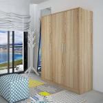 Home Wood Panel Furniture Adjustable Convertible Storage Wardrobe Cabinet