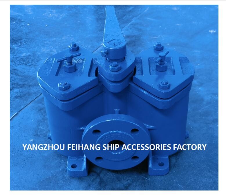 Duplex Low-Pressure Oil Filter Flanged Cast Iron Low Pressure Crude Oil Filter Model: AS32 Cb/T425-1994