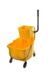 Hotel Hospital Commercial Mop Bucket With Wringer On Wheels Combo