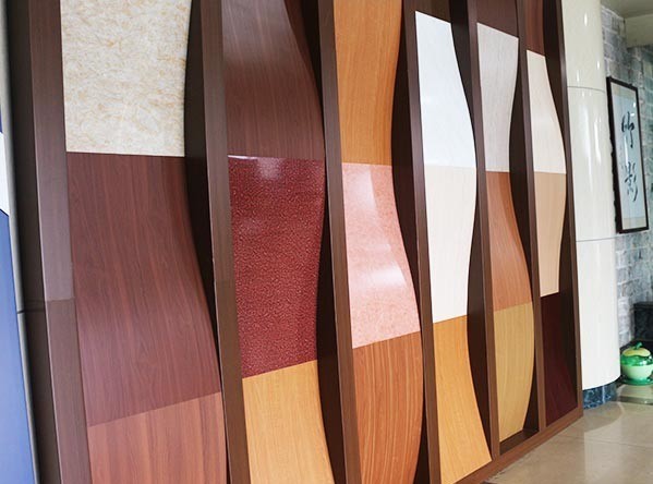 0.04~0.5mm Thickness Wood Grain Aluminum Composite Panel Of High Structural Rigidity