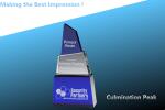culmination award/crystal trophy/acrylic award/glass blue award/crystal