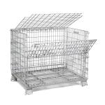 Collapsible Wire Mesh Cage Pallet Racking Heavy Duty Warehouse Rack