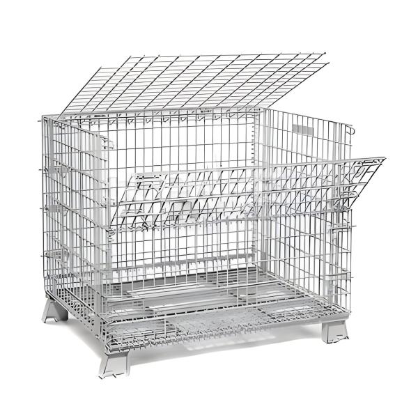 Buy cheap Efficient Heavy-Duty Warehouse Storage Cages for Industrial Logistics - Foldable, Durable, and Maximizing Space from wholesalers