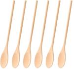 12 Inch Wooden Kitchen Utensils Long Cooking Wooden Tasting Spoons