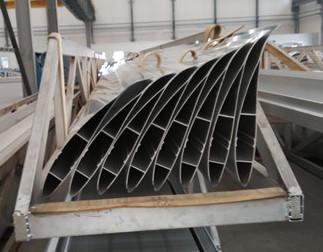 Powder Painted / Anodized Industrial Fan Blade Profile / Industrial Cooling