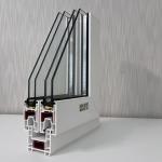 GKBM 62 UPVC Sliding Window Extrusion Profiles Soundproof