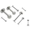Buy cheap 316L Surgical Steel Titanium Anodized Labret Lip Stud Ring Ear Tragus Stud Barbell Body Piercing Jewelry from wholesalers