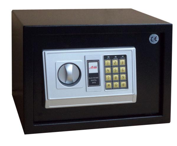 Buy cheap Keep Your Belongings Safe at Home Black Electronic Safe Deposit Box with 273mm Depth from wholesalers