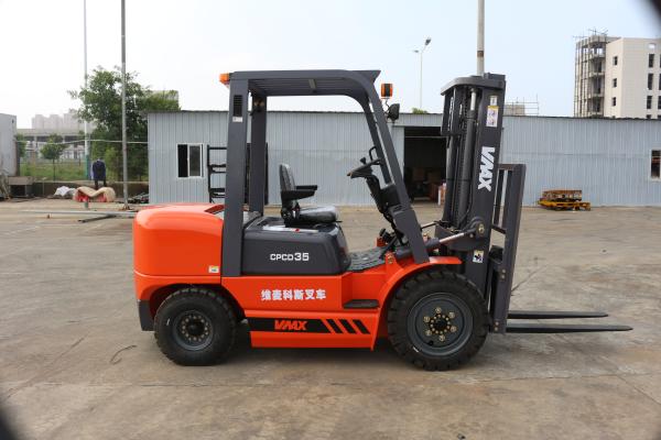 Buy cheap Material Handling 3 Stage 6m Diesel Operated Forklift from wholesalers