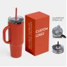 Buy cheap OEM ODM Quencher Cups Stainless Steel Vacuum Travel Mug 40oz Tumbler With Handle from wholesalers