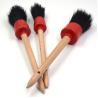 Buy cheap Boar Hair Car Detailing Brushes Dust Cleaning Brush Set Cutomized Logo from wholesalers