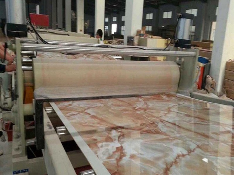 Technologically Upgraded PVC Artifical Marble Sheet Making Machine