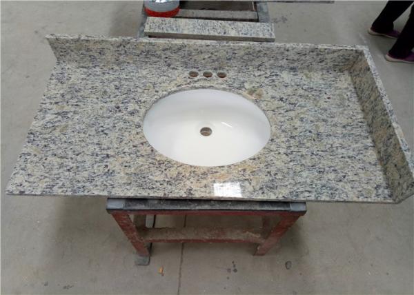 Buy cheap Santa Cecilia Integrated Vanity Tops 22" X 36" with 4" side and black splashes from wholesalers