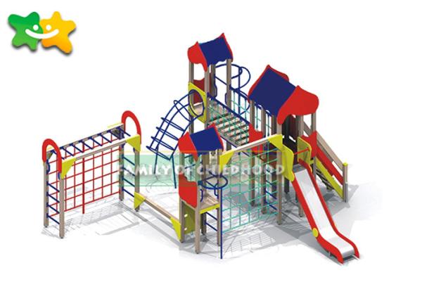 Buy cheap Colorful Wooden Frame Slide SGS Certificated Easy Assembly Anti Crack Creative from wholesalers