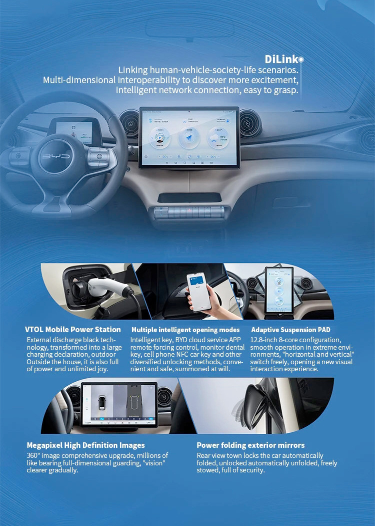 Byd Dolphin EV 2022 2023 Byd Rhd EV Cars Dolphin Electric Car Made in China Electric SUV Byd Car Price in China