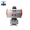 Buy cheap Stainless Steel Pneumatic Valve CF8 CF8M 3PC Screw Type Ball Valve from wholesalers