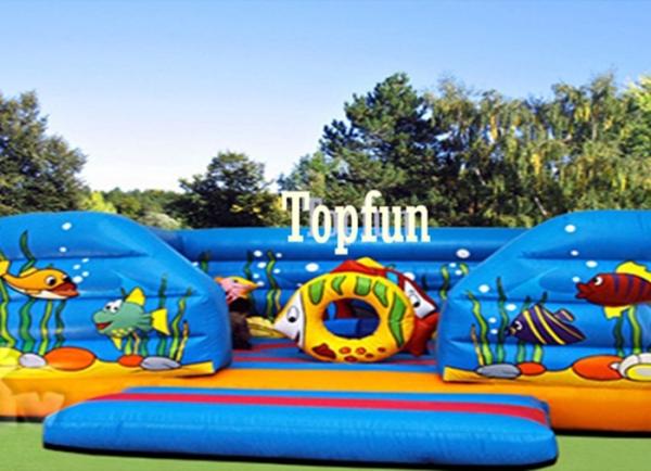 Buy cheap Multi-color Ocean World Inflatable Jumping Castle , Kids Nice Outdoor Jumping Games from wholesalers