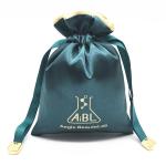 OEM ODM Fabric Drawstring Gift Bags 100% Silk Drawstring Bag