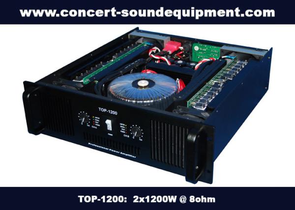 Buy cheap Concert Sound Equipment / 2x1200W Class H High Power Analogue Amplifier For Subwoofer from wholesalers