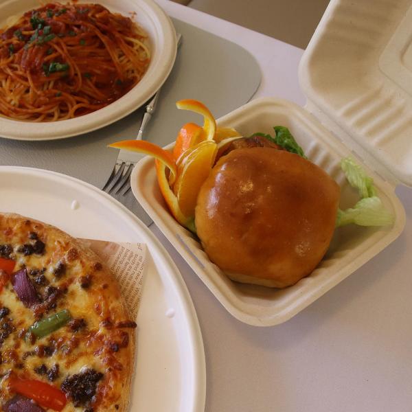 Disposable Compostable Biodegradable Corrugated PLA Pack Burger Paper Packaging