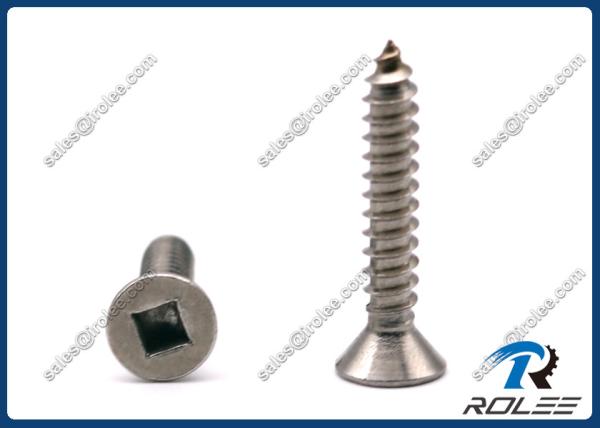 Buy cheap Stainless Steel 316 Square Drive Contersunk Head Self Tapping Screws from wholesalers