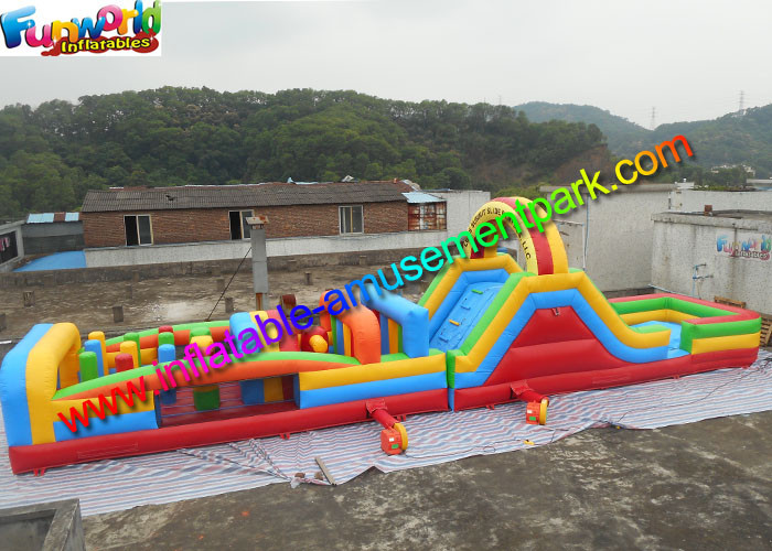 Buy cheap Customized Interactive Inflatable Obstacle Course Game With Inflated Pool from wholesalers