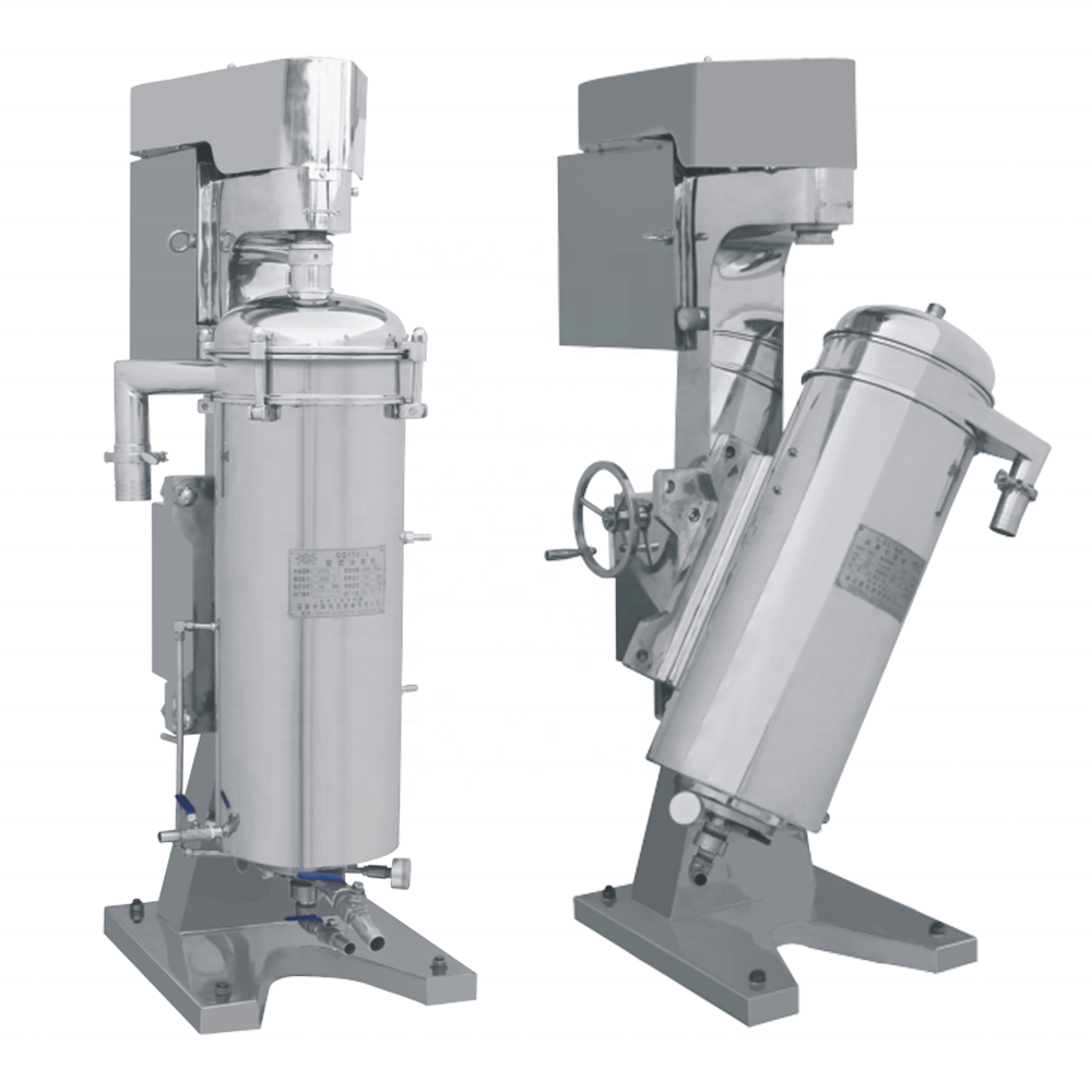 Tubular Bowl Centrifuge for Liquid Solid Separation at 20000rpm in Chemical Processing