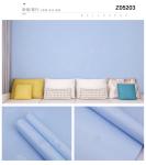 Interior Blue Embossed Wallpaper Self Adhesive Wallpaper Waterproof Decoration