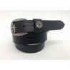 Buy cheap Soft Women Leather Belts With Embossed Line Pattern Brushed Gunmetal Bucklee 2.0CM Wide from wholesalers