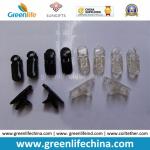 Two Sizes Solid Black Plastic Heavy Duty Tooth Badge Clips