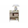 Buy cheap Durable Wooden White Small Night Stands 3 Tier Shelves Environment Friendly from wholesalers