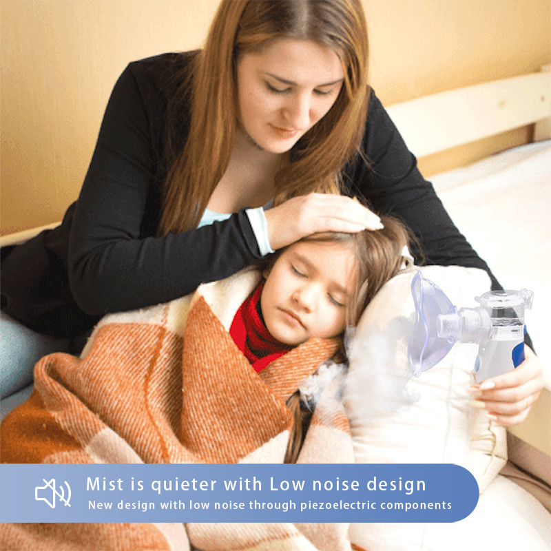 Ultrasonic Handheld Mesh Nebulizer Battery Power For Home Use