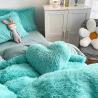 Buy cheap 2024 Hot Blue Luxury Shaggy Warm Mink Velvet Crystal Bedding Set for Winter Bed Linen from wholesalers