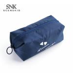 Custom Polyester Cosmetics Makeup Bag Pure Color Pink Wash Bag