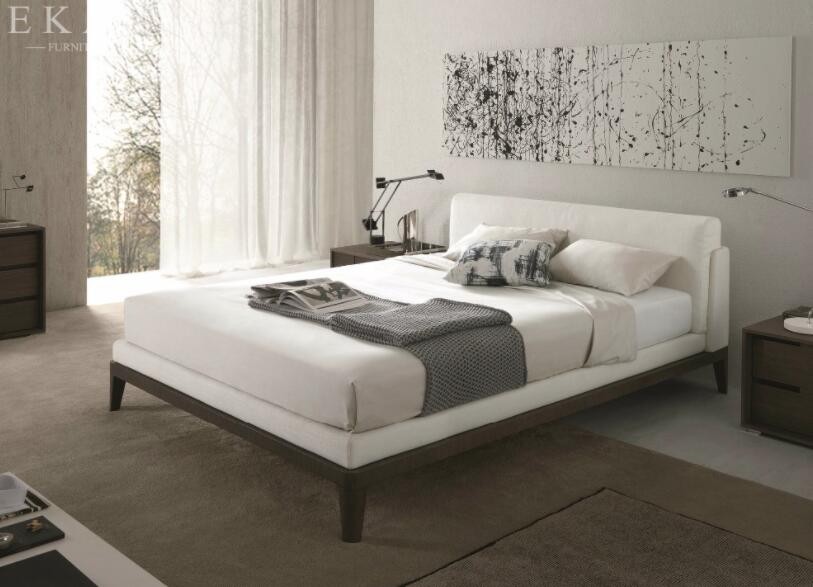 Bed Room Soft Wood Double Bed Designs ZZ-BD024