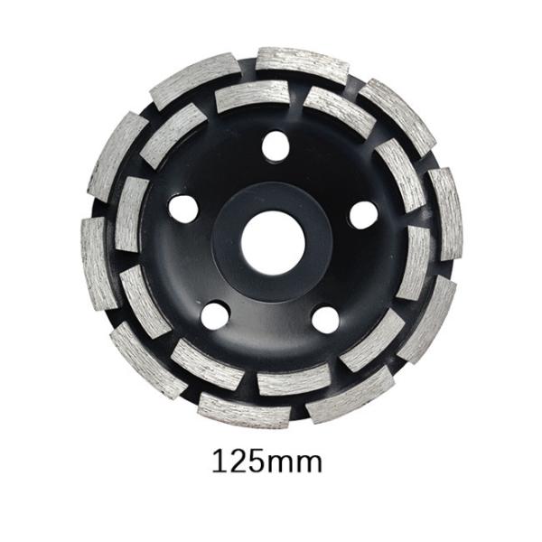Buy cheap Black 5 Inch 125mm Double Row Diamond Cup Wheel Sintered from wholesalers