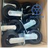 Buy cheap 6 Inch Solid Rubber Casters Heavy Duty Industrial Side Brake from wholesalers
